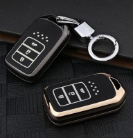 Aluminum, High quality plastic key fob cover case fit for Honda H12 remote key gold