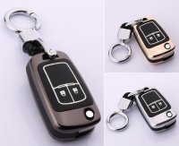 Aluminum, High quality plastic key fob cover case fit for Opel OP5 remote key anthracite