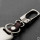 Alu Hartschalen Schlüssel Case passend für Hyundai Autoschlüssel chrom/schwarz HEK2-D8-29