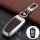 Aluminum key fob cover case fit for Ford F9 remote key champagne/brown