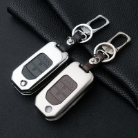 Aluminum key fob cover case fit for Honda H9 remote key chrome/black