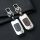 Aluminum key fob cover case fit for Honda H10 remote key chrome/black