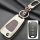 Aluminum key fob cover case fit for Hyundai, Kia D5 remote key chrome/black