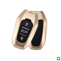 Aluminum key fob cover case fit for Opel, Citroen, Peugeot P2 remote key rose