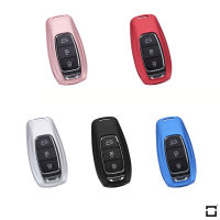Aluminum key fob cover case fit for Hyundai D9 remote key red