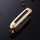 Alu Schlüssel Cover für Hyundai Schlüssel inkl. Lederband gold HEK34-D3-16