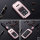 Alu Schlüssel Cover für Volvo Schlüssel inkl. Lederband rosa HEK34-VL1-10