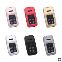 Aluminum key fob cover case fit for Volvo VL1 remote key red