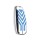 C-LINE Hartschalen Schlüssel Cover passend für Ford Schlüssel chrom/blau HEK6-F8-49
