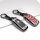 C-LINE Hartschalen Schlüssel Cover passend für Ford Schlüssel anthrazit/rot HEK6-F8-31
