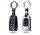 C-LINE Hartschalen Schlüssel Cover passend für Opel Schlüssel chrom/rot HEK6-OP5-47