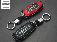 Hartschalen Schlüssel Cover passend für Ford Autoschlüssel mit Leuchtfunktion schwarz HEK19-F3-1