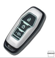 Cover Guscio / Copri-chiave plastica compatibile con Ford F3 bianca