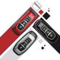 Cover Guscio / Copri-chiave plastica compatibile con Ford F3 rosso