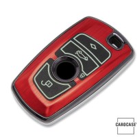 Hartschalen Schlüssel Cover passend für BMW Autoschlüssel mit Leuchtfunktion rot HEK19-B4-3