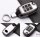 Hartschalen Schlüssel Cover passend für Kia Autoschlüssel mit Leuchtfunktion schwarz HEK19-K3-1