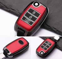 Cover Guscio / Copri-chiave plastica compatibile con Kia K3 rosso