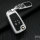 Aluminum key fob cover case fit for Opel OP5 remote key white