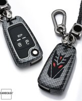 Nachleuchtende Schlüssel Cover passend für Opel Autoschlüssel schwarz HEK20-OP6-1