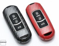 Coque de protection en Aluminium pour voiture Mazda clé télécommande MZ2 noir