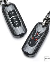 Aluminum key fob cover case fit for Mazda MZ2 remote key red