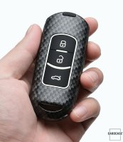 Aluminum key fob cover case fit for Mazda MZ2 remote key red