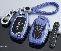 Nachleuchtende Schlüssel Cover passend für Hyundai Autoschlüssel schwarz HEK20-D6-1