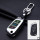 Aluminum key fob cover case fit for Citroen, Peugeot P1 remote key chrome/black