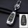 Aluminum key fob cover case fit for Ford F4 remote key chrome/black