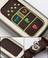 Aluminum key fob cover case fit for Honda H13 remote key chrome/black