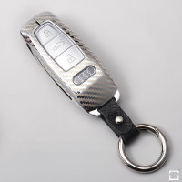 Aluminio, Aluminio-zinc funda para llave de Audi AX7 plata