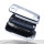 Aluminium, Leder Schlüssel Cover passend für Volkswagen, Audi, Skoda, Seat Schlüssel anthrazit/rot HEK15-V3-31