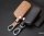 Leather key fob cover case fit for Honda H7 remote key black