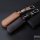 Leather key fob cover case fit for Mazda MZ1 remote key brown