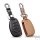 Leather key fob cover case fit for Hyundai D7 remote key black