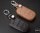 Leather key fob cover case fit for Jeep, Fiat J4 remote key brown