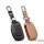 Leather key fob cover case fit for Hyundai D6 remote key black