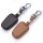 Leder Schlüssel Cover passend für Hyundai Schlüssel D4 braun
