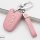 Cover Guscio / Copri-chiave Pelle compatibile con Hyundai D4 rosa