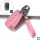 BLACK-ROSE Leder Schlüssel Cover für Hyundai Schlüssel rosa LEK4-D8