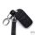 BLACK-ROSE Leder Schlüssel Cover für Volvo Schlüssel schwarz LEK4-VL1