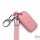 Leather key fob cover case fit for Volvo VL1 remote key rose
