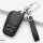 Leather key fob cover case fit for Toyota T3 remote key black