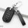 BLACK-ROSE Leder Schlüssel Cover für Honda Schlüssel schwarz LEK4-H9