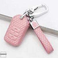Cover Guscio / Copri-chiave Pelle compatibile con Honda H12 rosa