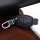 Leder Schlüssel Cover passend für Mercedes-Benz Schlüssel M7 schwarz/schwarz