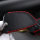 Leder Schlüssel Cover passend für BMW Schlüssel B6 schwarz/rot