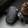 Cover Guscio / Copri-chiave Pelle compatibile con Audi AX1 nero/rosso