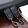 Leder Schlüssel Cover passend für Opel Schlüssel OP5 braun