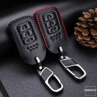 Leder Schlüssel Cover passend für Honda Schlüssel H10 braun